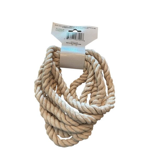 Floral Garden Nautical Rope Cotton 11.1 Ft - Picture 3 of 11